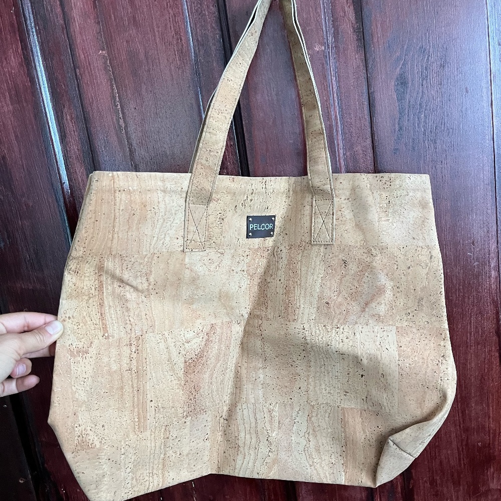 Large Pelcor cork bag, never used